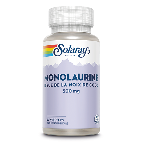 Solaray MONOLAURINE 500mg - 60 capsules végétales  - Noria Distribution