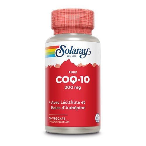 Solaray PURE COQ10 - 200MG 30 capsules végétales  - Noria Distribution