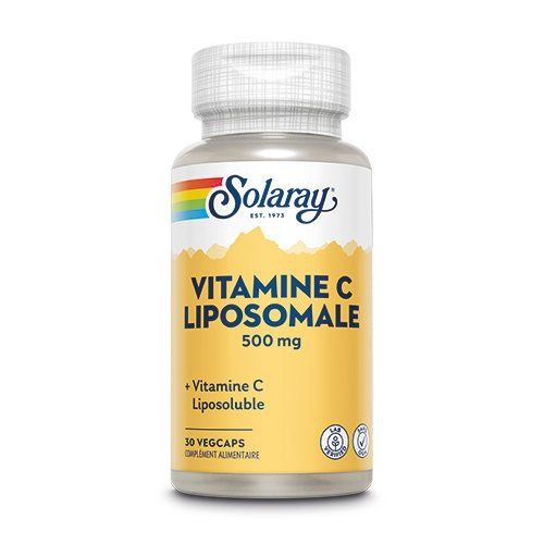 Solaray VITAMINE C LIPOSOMALE 500 mg 30 Capsules végétales  - Noria Distribution