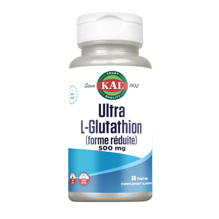 Ultra-L-Glutathion 500mg (forme réduite)  - Noria Distribution